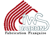 logo de la socit DAIRON IWS avec ses bandes rouges et de forme triangulaire